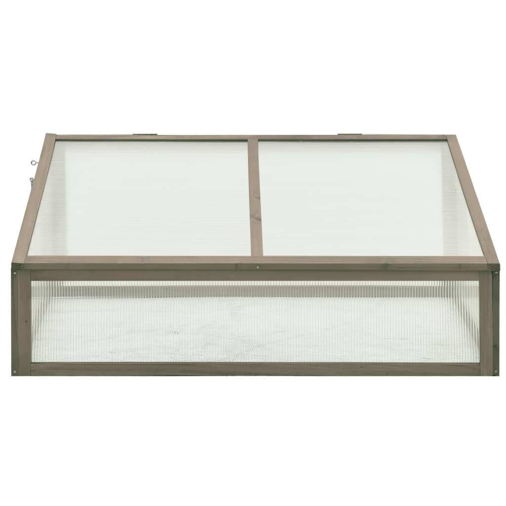2' x 3' Wooden Greenhouse, Stable Firwood Construction, Hinged Lid for Easy Plant Access