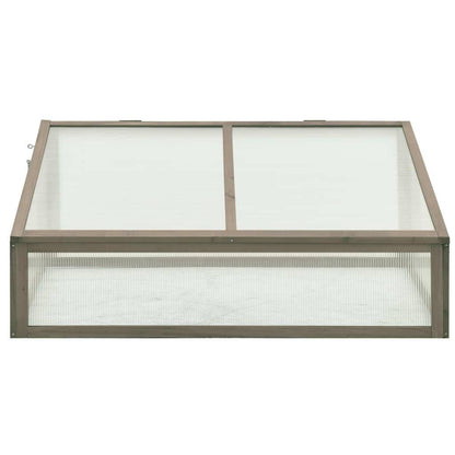 2' x 3' Wooden Greenhouse, Stable Firwood Construction, Hinged Lid for Easy Plant Access