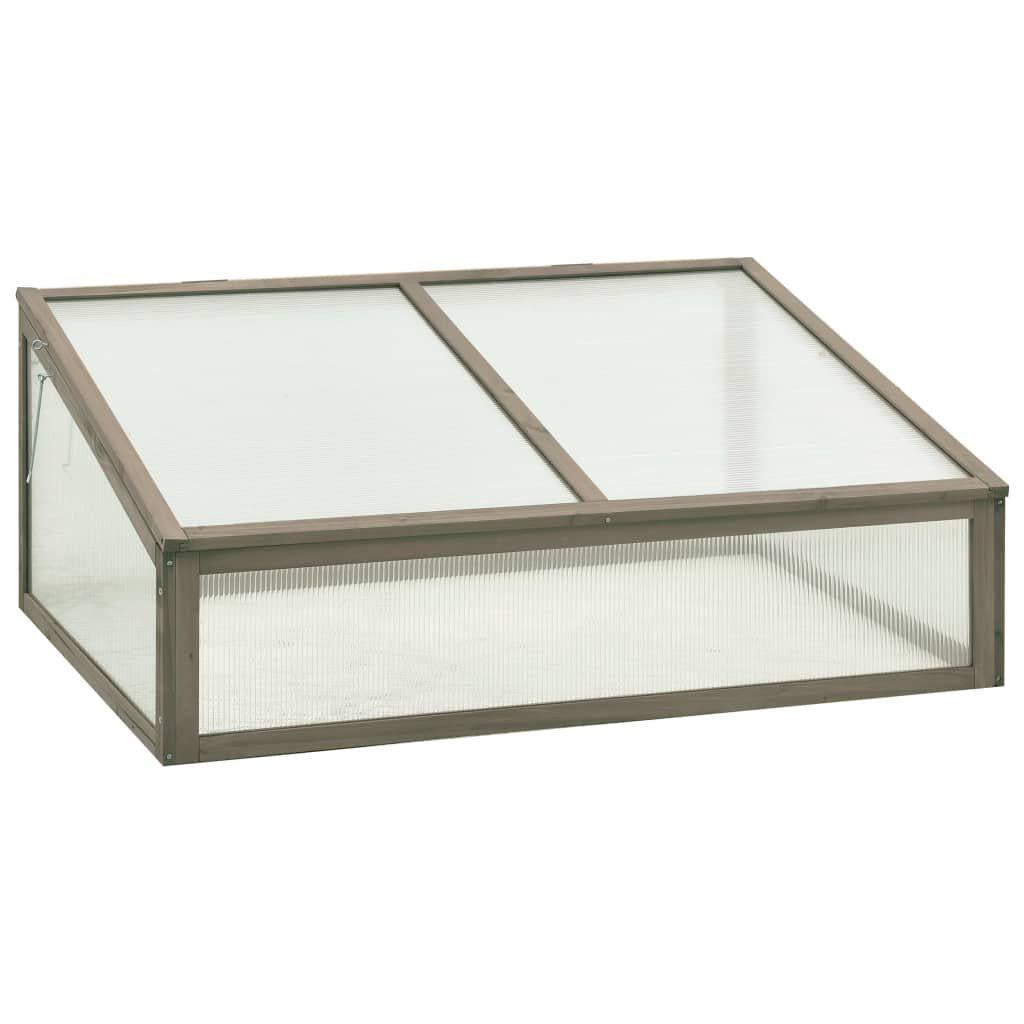 2' x 3' Wooden Greenhouse, Stable Firwood Construction, Hinged Lid for Easy Plant Access