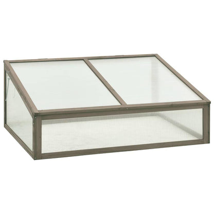2' x 3' Wooden Greenhouse, Stable Firwood Construction, Hinged Lid for Easy Plant Access