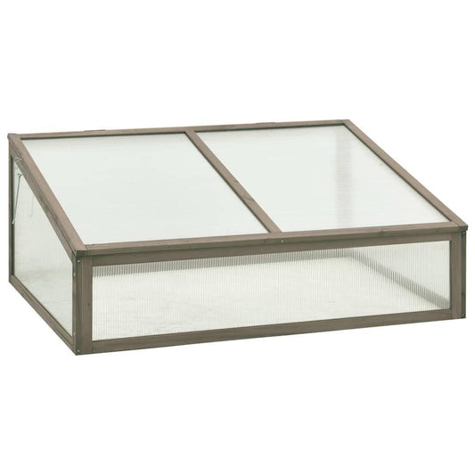 2' x 3' Wooden Greenhouse, Stable Firwood Construction, Hinged Lid for Easy Plant Access
