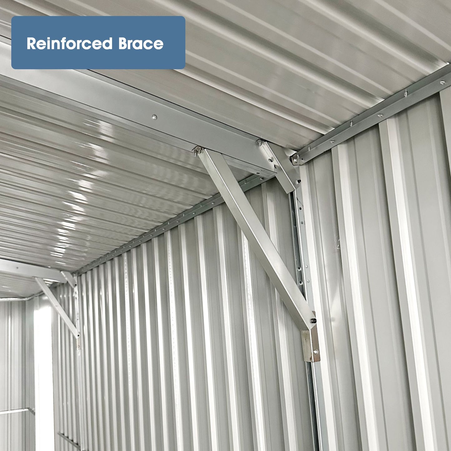 20' x 10' Double Door Metal Garage Storage Shed