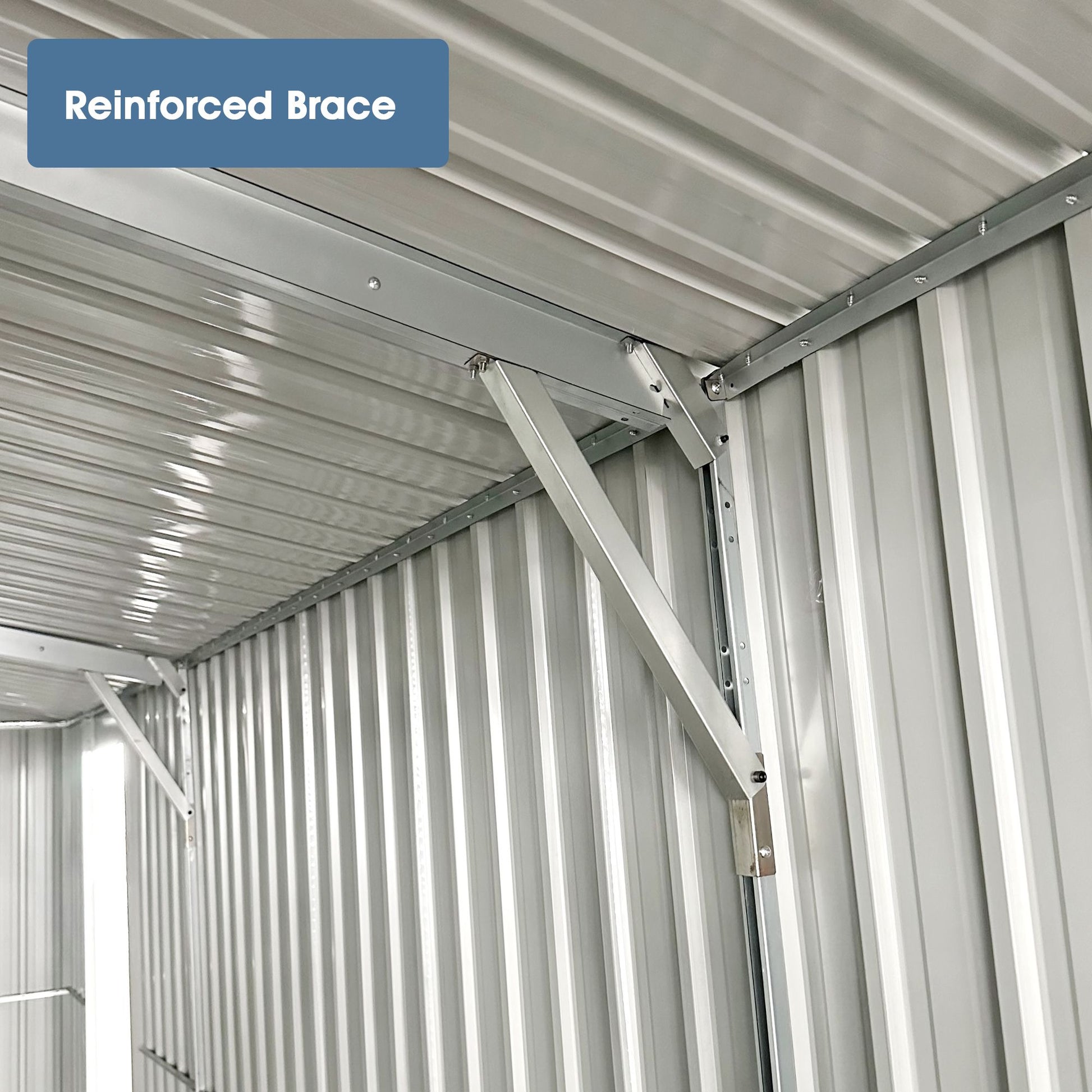 20' x 10' Double Door Metal Garage Storage Shed