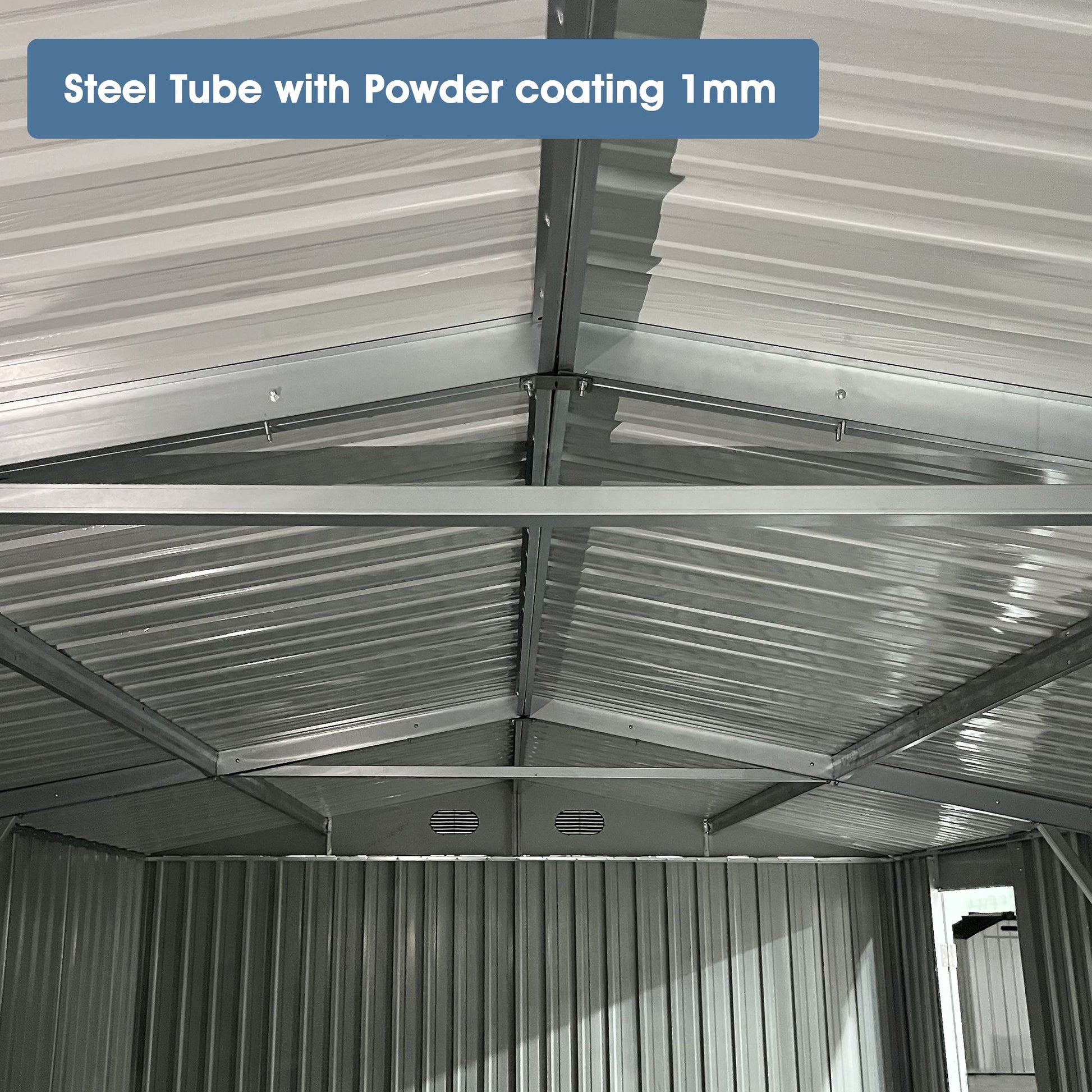 20' x 10' Double Door Metal Garage Storage Shed