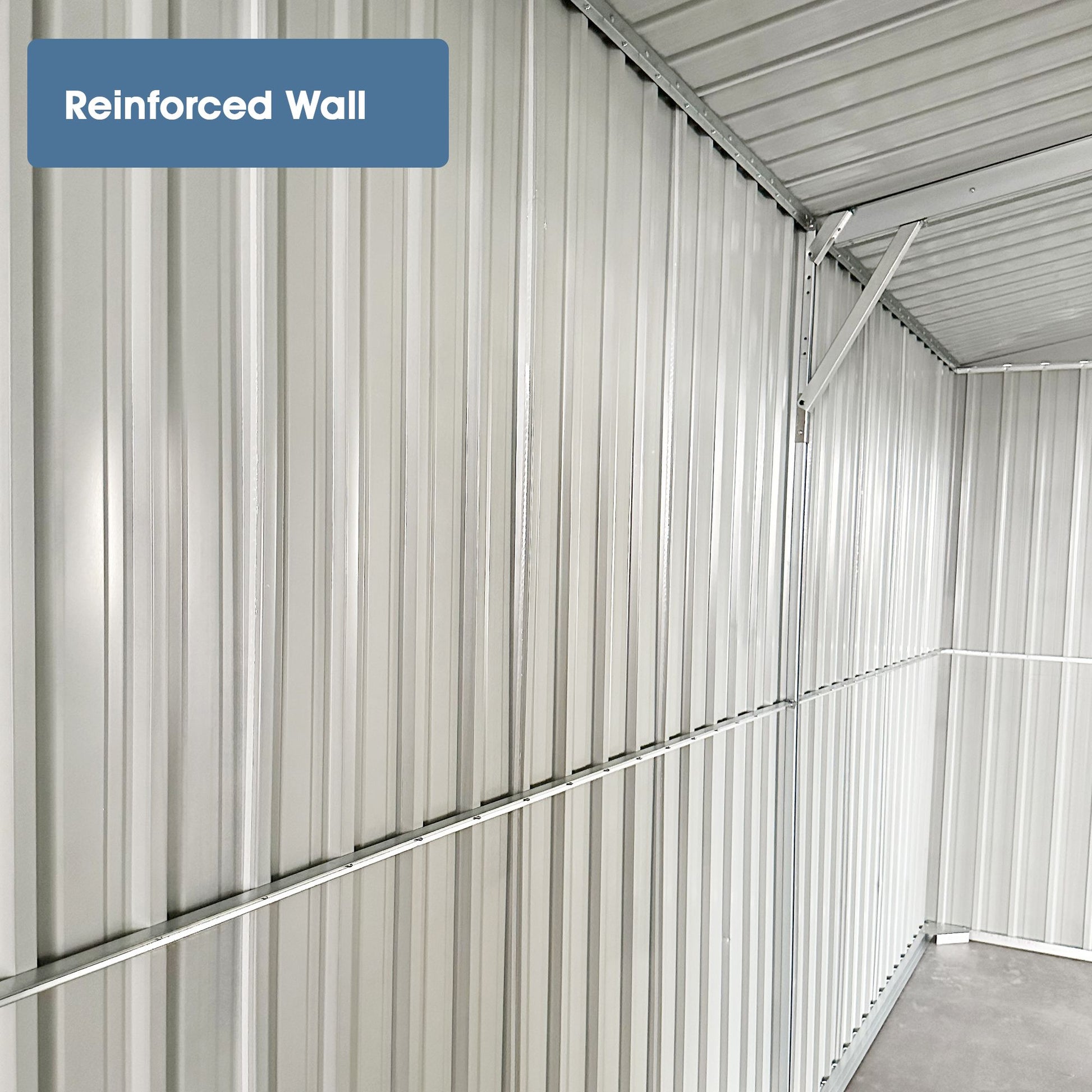 20' x 10' Double Door Metal Garage Storage Shed