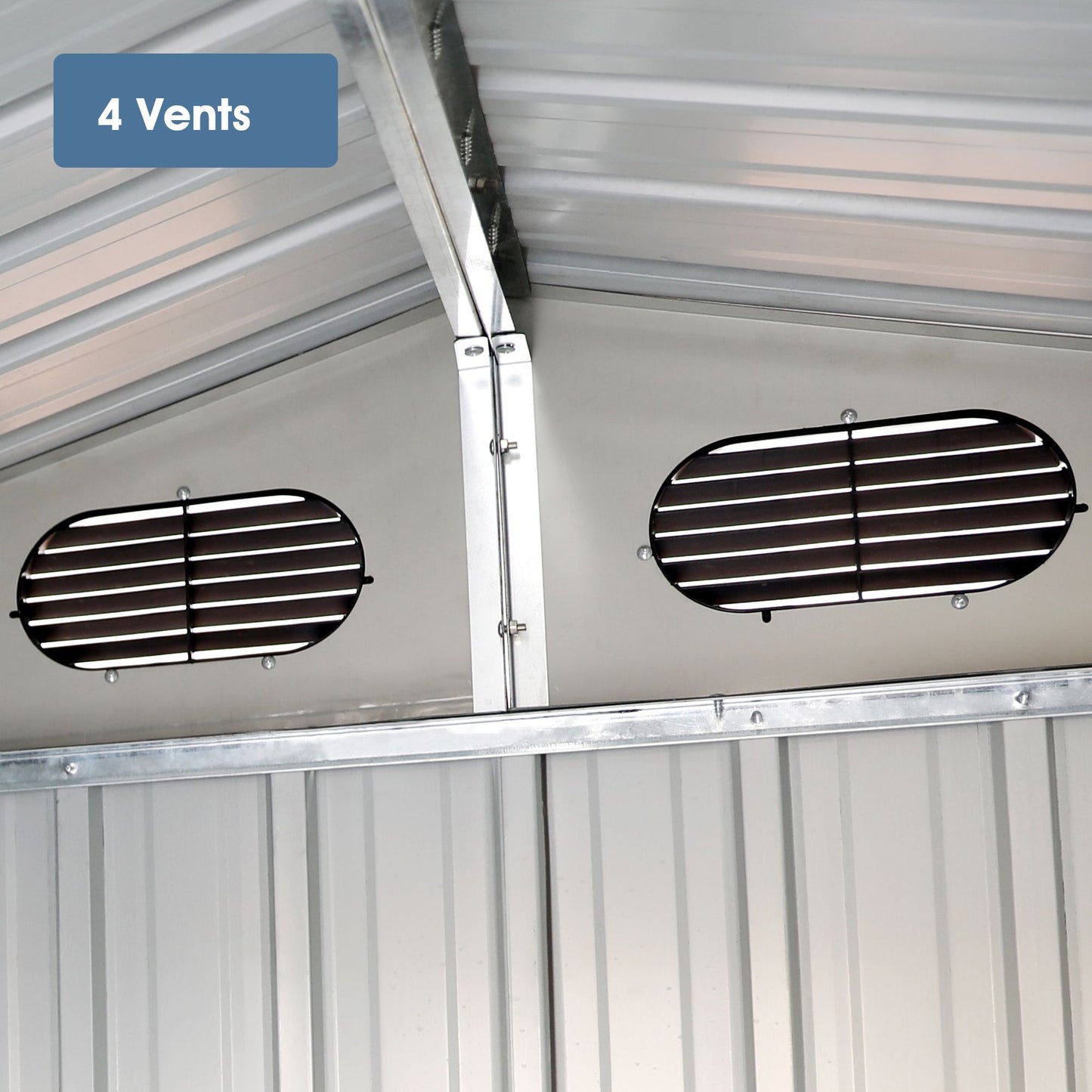 20' x 10' Double Door Metal Garage Storage Shed