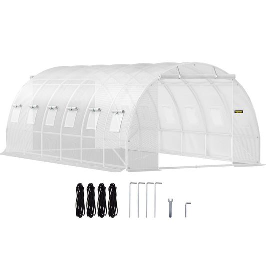 20' x 10' Tunnel Greenhouse, Heavy-Duty & Weatherproof Design
