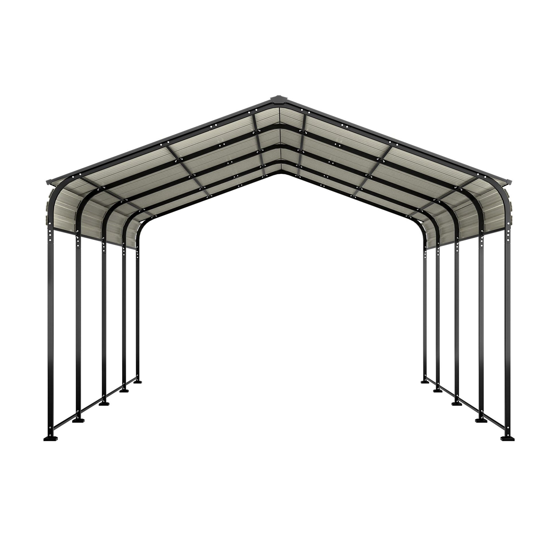 20' x 12' Metal Carport, Heavy Duty Outdoor Galvanized Car Shelter, Boats, Trucks, and SUVs