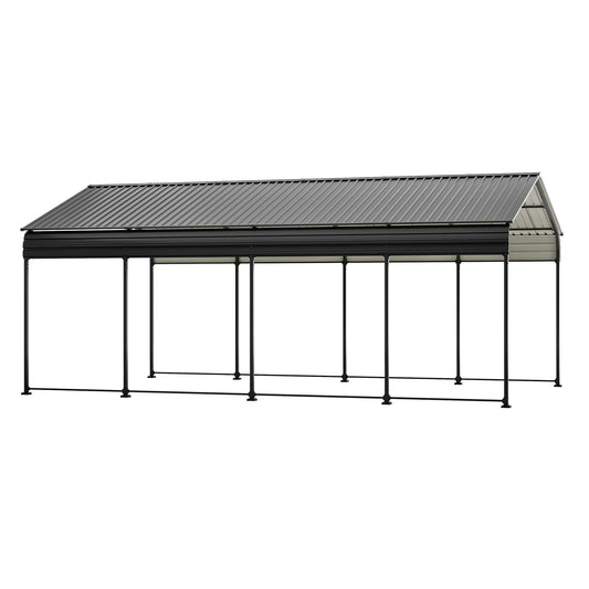 20' x 12' Metal Carport, Heavy Duty Outdoor Galvanized Car Shelter, Boats, Trucks, and SUVs