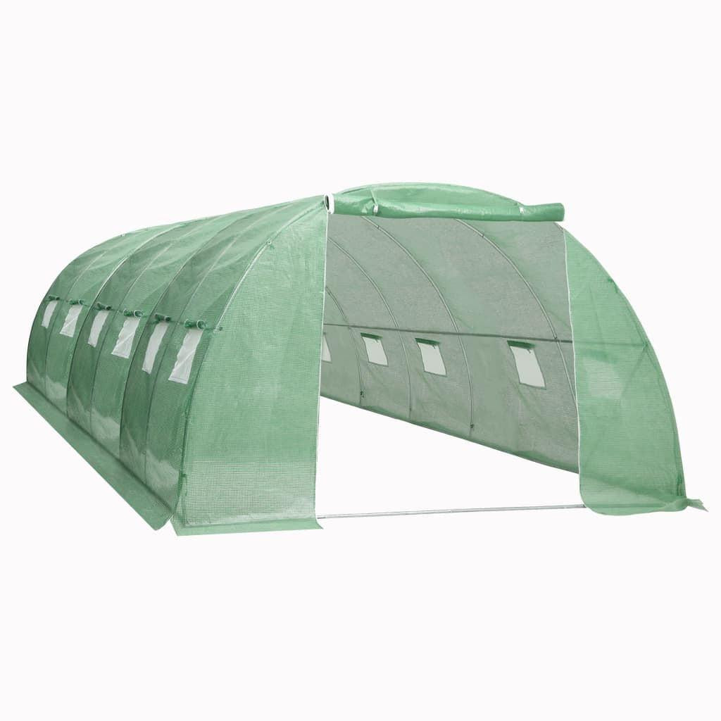 20' x 13' Spacious Greenhouse, PE Mesh Fabric, Galvanized Steel Frame