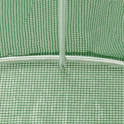 20' x 13' Spacious Greenhouse, PE Mesh Fabric, Galvanized Steel Frame
