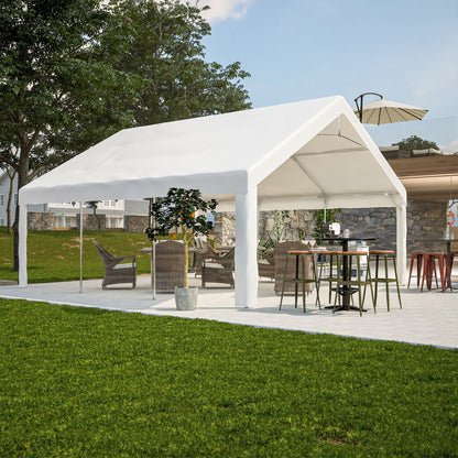 20' x 20' Heavy Duty Party Tent with Sidewalls & Zippered Doors, Outdoor Canopy for Events, Weddings, and Camping