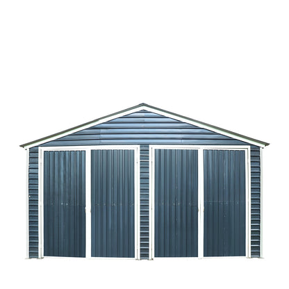 20’ x 20’ Metal Garage Shed, 9' High Double Front Doors, 13' Peak, 400 Sq-Ft TMG-MS2020-1