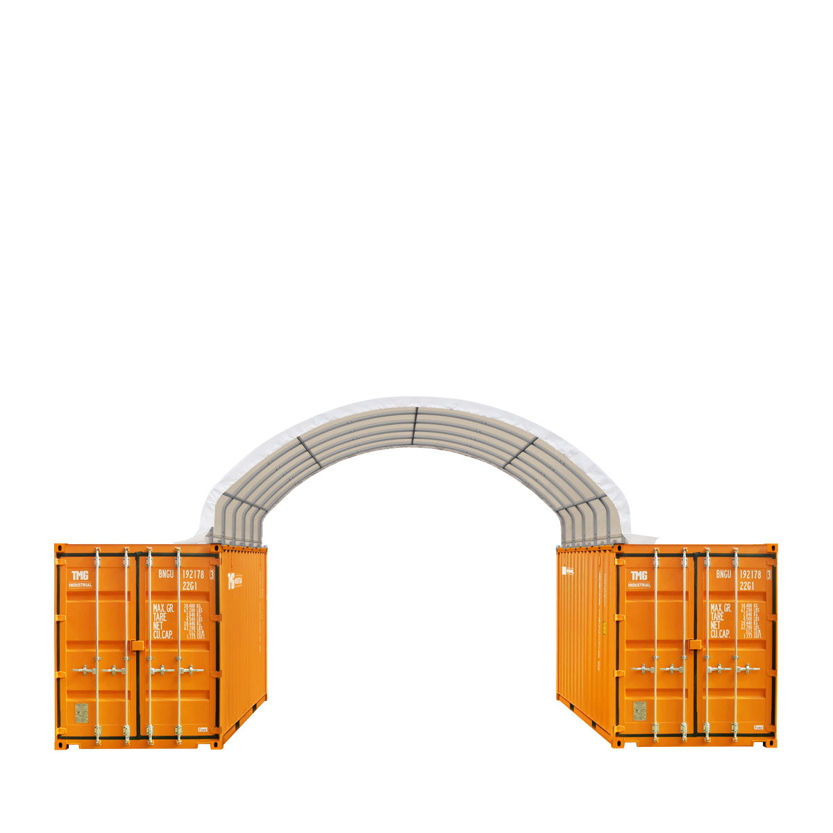20' x 20' PE Fabric Container Shelter, Fire Retardant, Water Resistant, UV Protected, TMG-ST2021CE(Previously ST2020C)-1