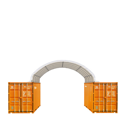 20' x 20' PE Fabric Container Shelter, Fire Retardant, Water Resistant, UV Protected, TMG-ST2021CE(Previously ST2020C)-1