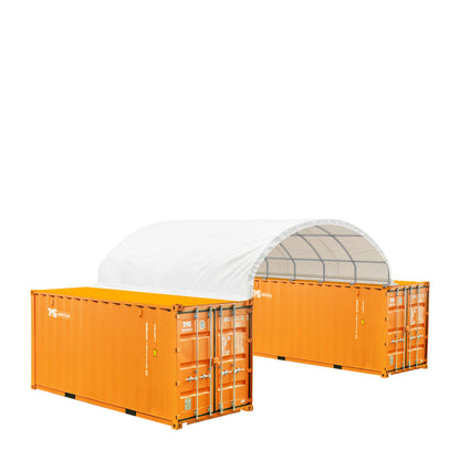 20' x 20' PE Fabric Container Shelter, Fire Retardant, Water Resistant, UV Protected, TMG-ST2021CE(Previously ST2020C)-2