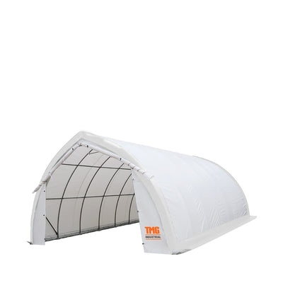 20x30 FT, Arch Wall Peak Ceiling Car Storage Shelter with Heavy Duty 11 OZ PE Fabric Cover, TMG-ST2031P