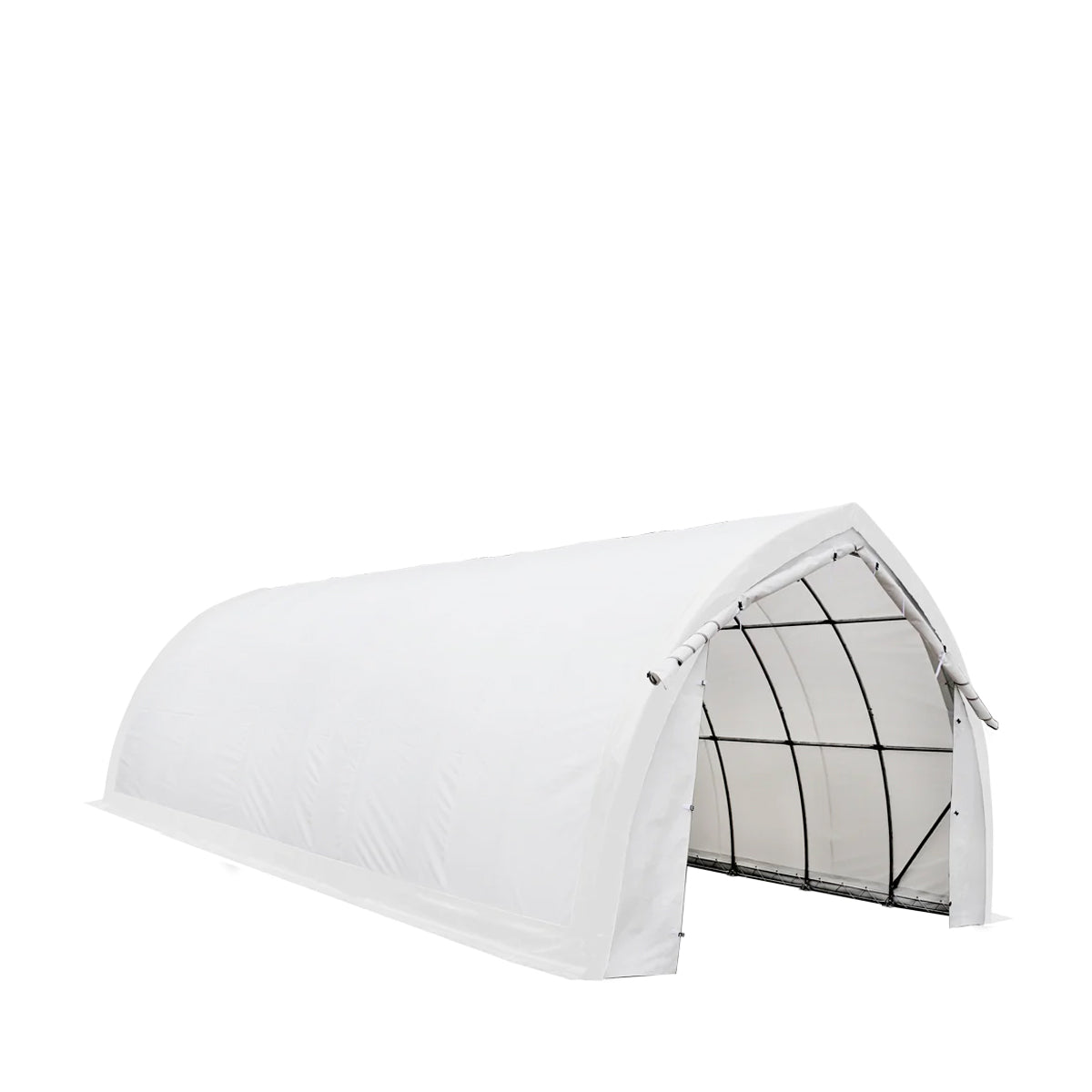 20' x 40' Arch Wall Peak Ceiling Storage Shelter with Heavy Duty 17 oz PVC Cover & Drive Through Doors, TMG-ST2041PV(Previously(ST2040PV)-2