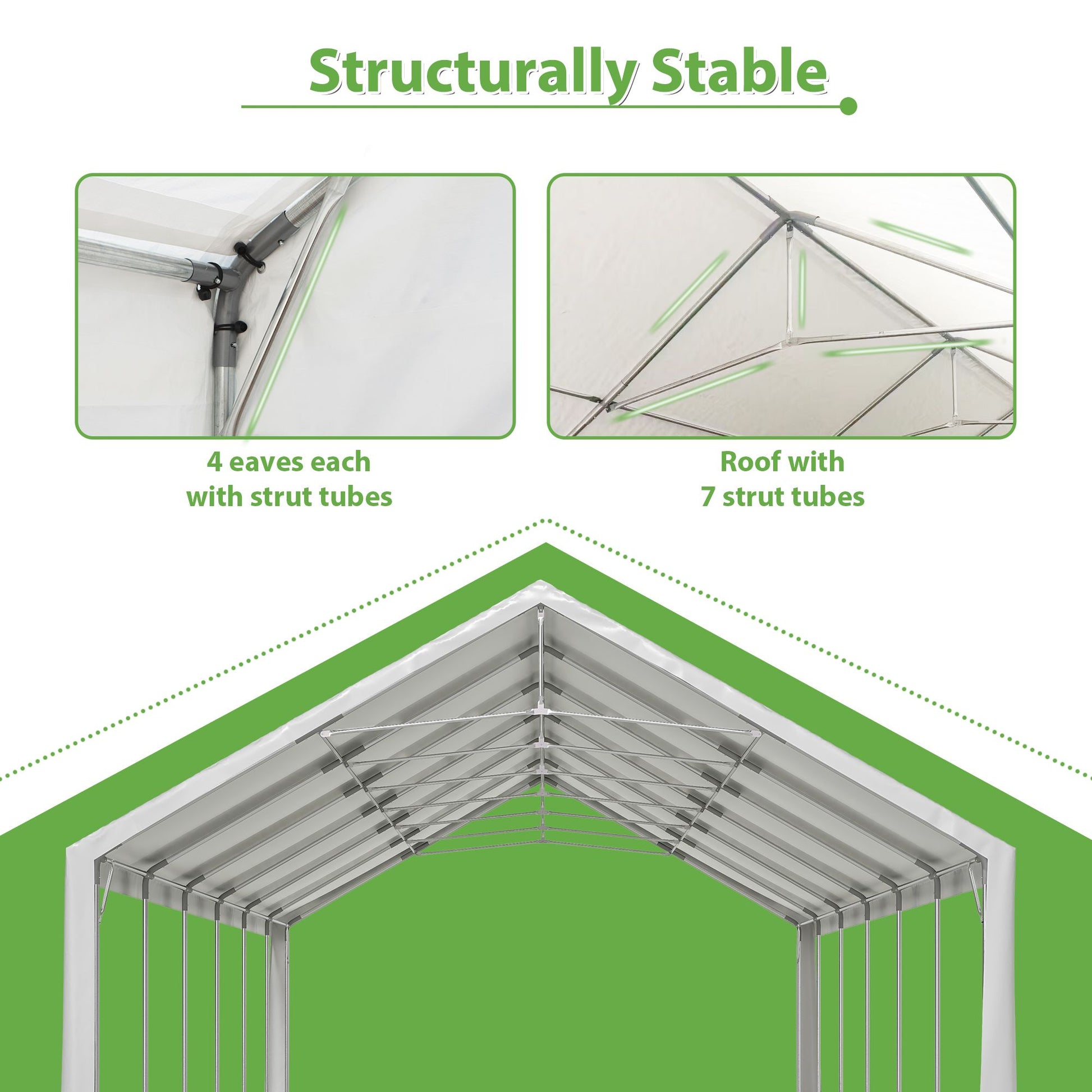 20' x 40' Heavy Duty Party Tent with Removable Sidewalls & Zippered Doors, Outdoor Canopy for Weddings, Events, Camping, and Garden Parties with 3 Carry Bags