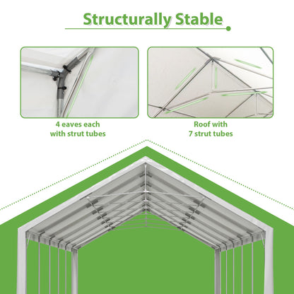 20' x 40' Heavy Duty Party Tent with Removable Sidewalls & Zippered Doors, Outdoor Canopy for Weddings, Events, Camping, and Garden Parties with 3 Carry Bags