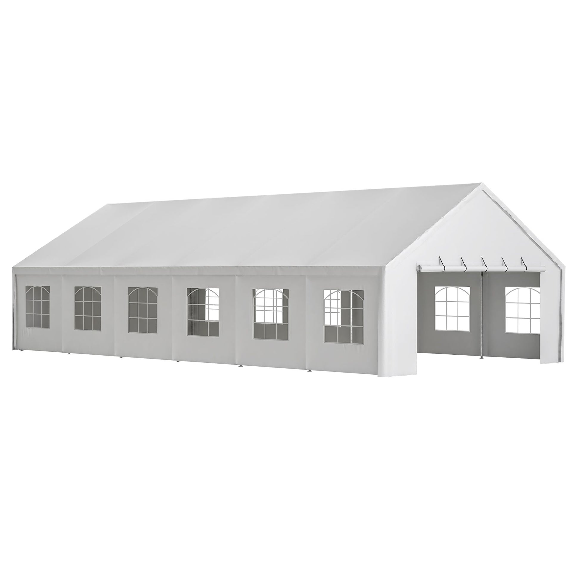 20' x 40' Heavy Duty Party Tent with Removable Sidewalls & Zippered Doors, Outdoor Canopy for Weddings, Events, Camping, and Garden Parties with 3 Carry Bags