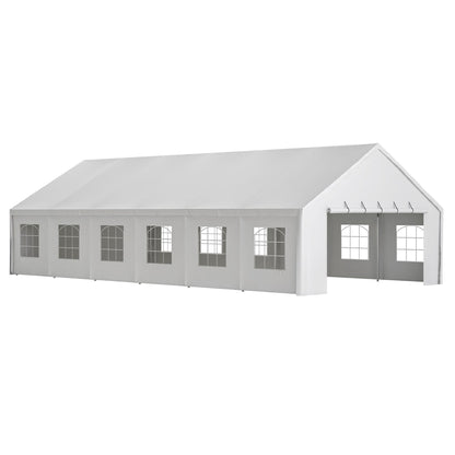 20' x 40' Heavy Duty Party Tent with Removable Sidewalls & Zippered Doors, Outdoor Canopy for Weddings, Events, Camping, and Garden Parties with 3 Carry Bags