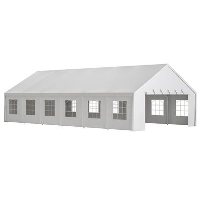 20' x 40' Heavy Duty Party Tent with Removable Sidewalls & Zippered Doors, Outdoor Canopy for Weddings, Events, Camping, and Garden Parties with 3 Carry Bags