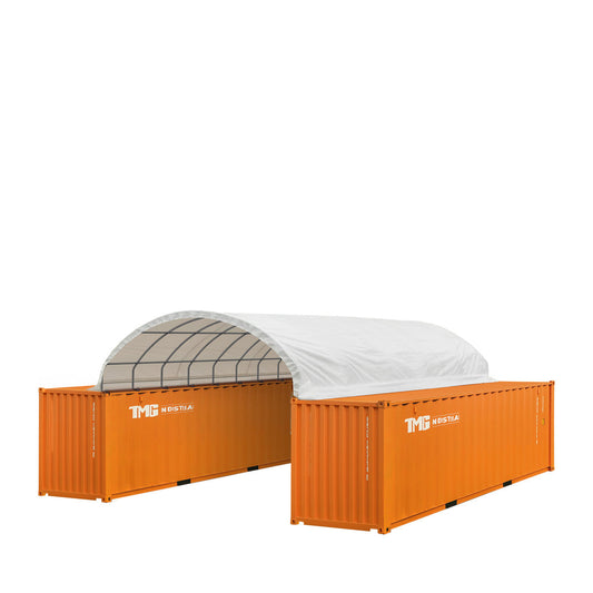 20' x 40' PVC Fabric Container Shelter, Fire Retardant, Water Resistant, UV Protected, TMG-ST2041CV(Previously ST2040C)-0