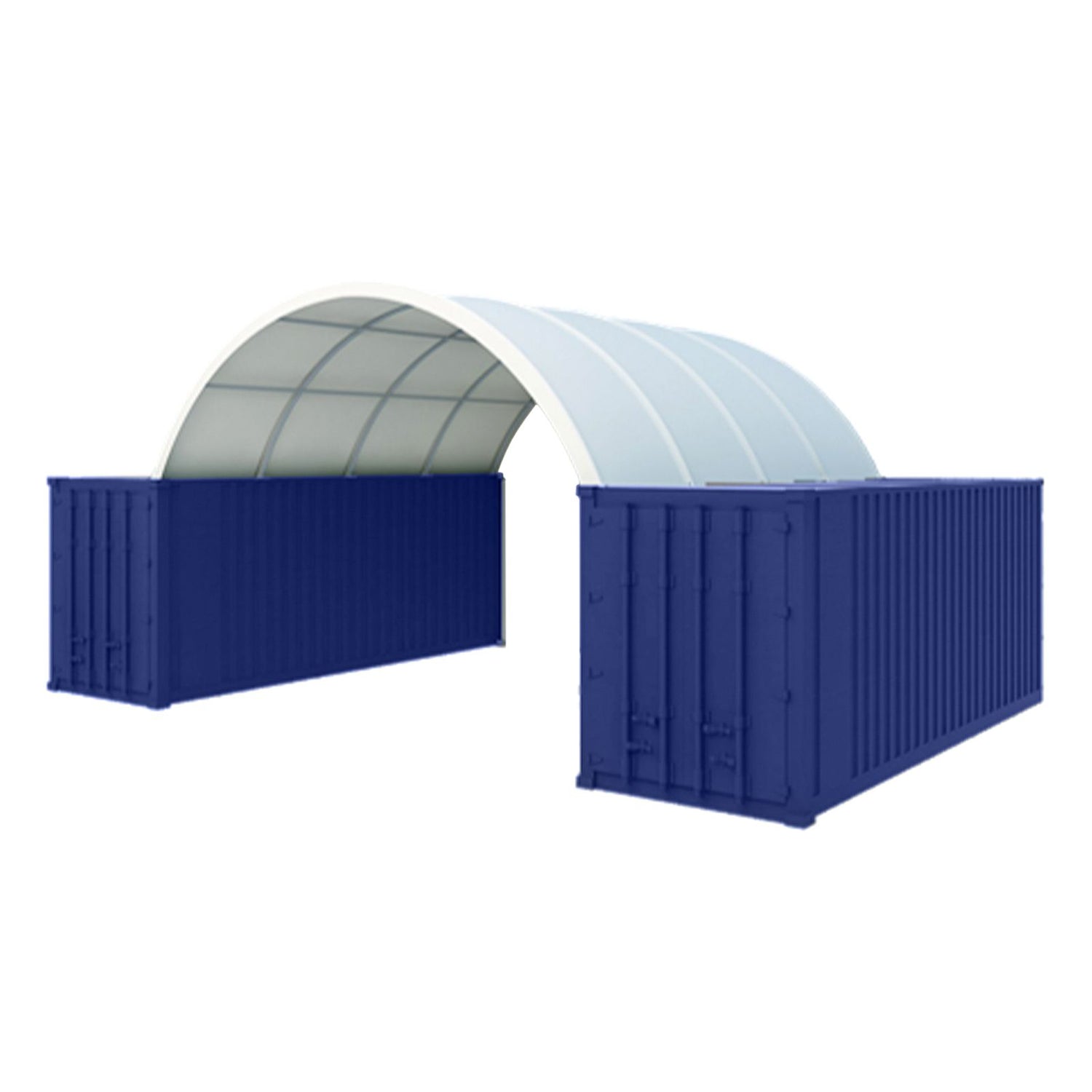 20' x 40' Shipping Container Canopy Shelter, 11 OZ PVC, UV-Resistant, Waterproof & Fire-Retardant