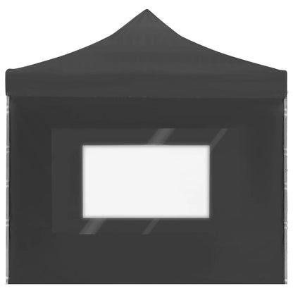 20'x10' Professional Folding Party Tent with Walls Aluminum, Anthracite