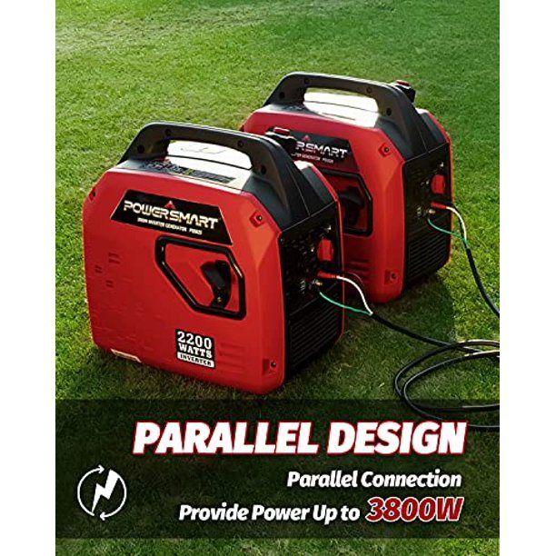2200W Inverter Generator, Super Quiet, Gas Powered, for Outdoor Camping & Home Use