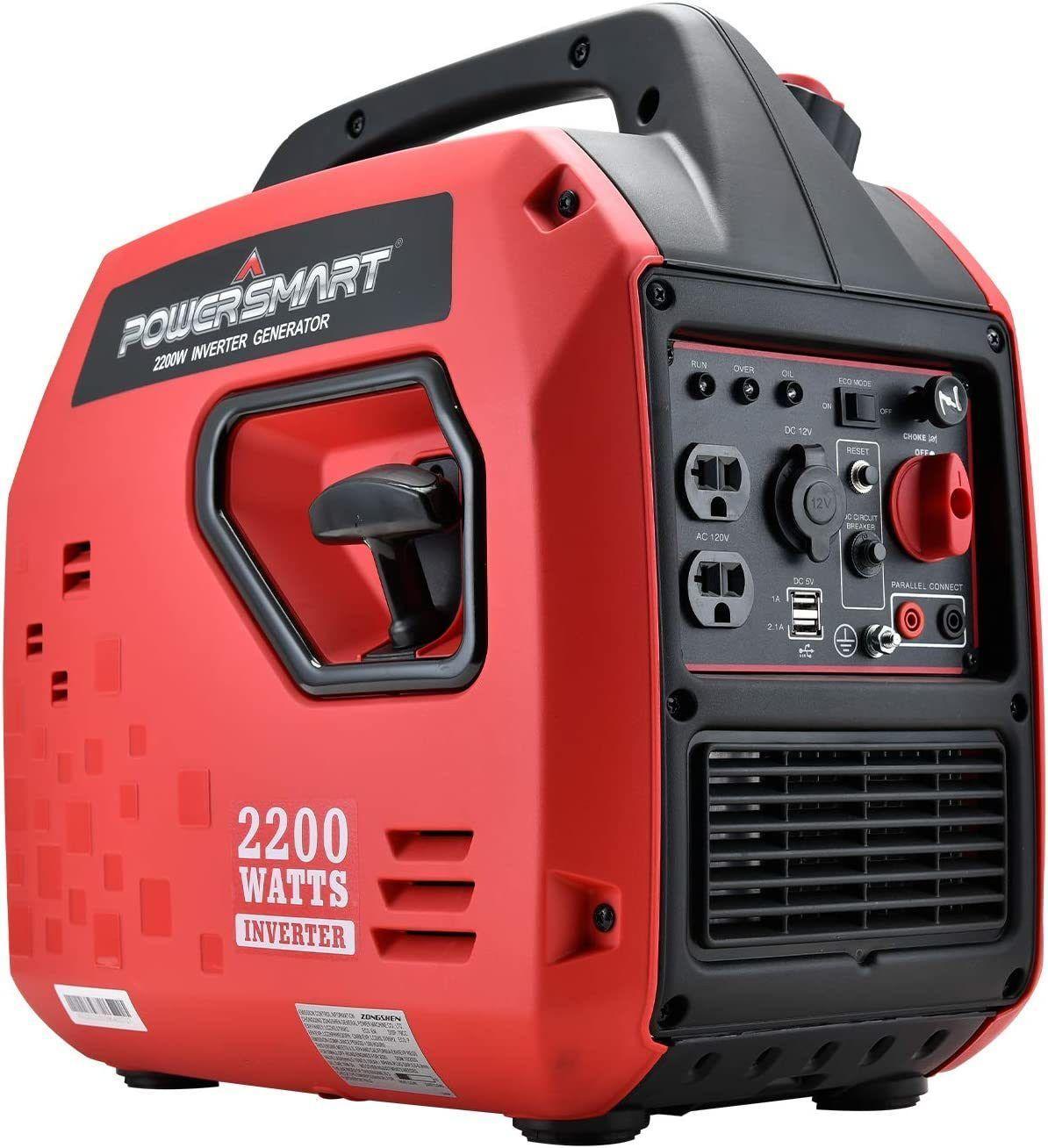 2200W Inverter Generator, Super Quiet, Gas Powered, for Outdoor Camping & Home Use