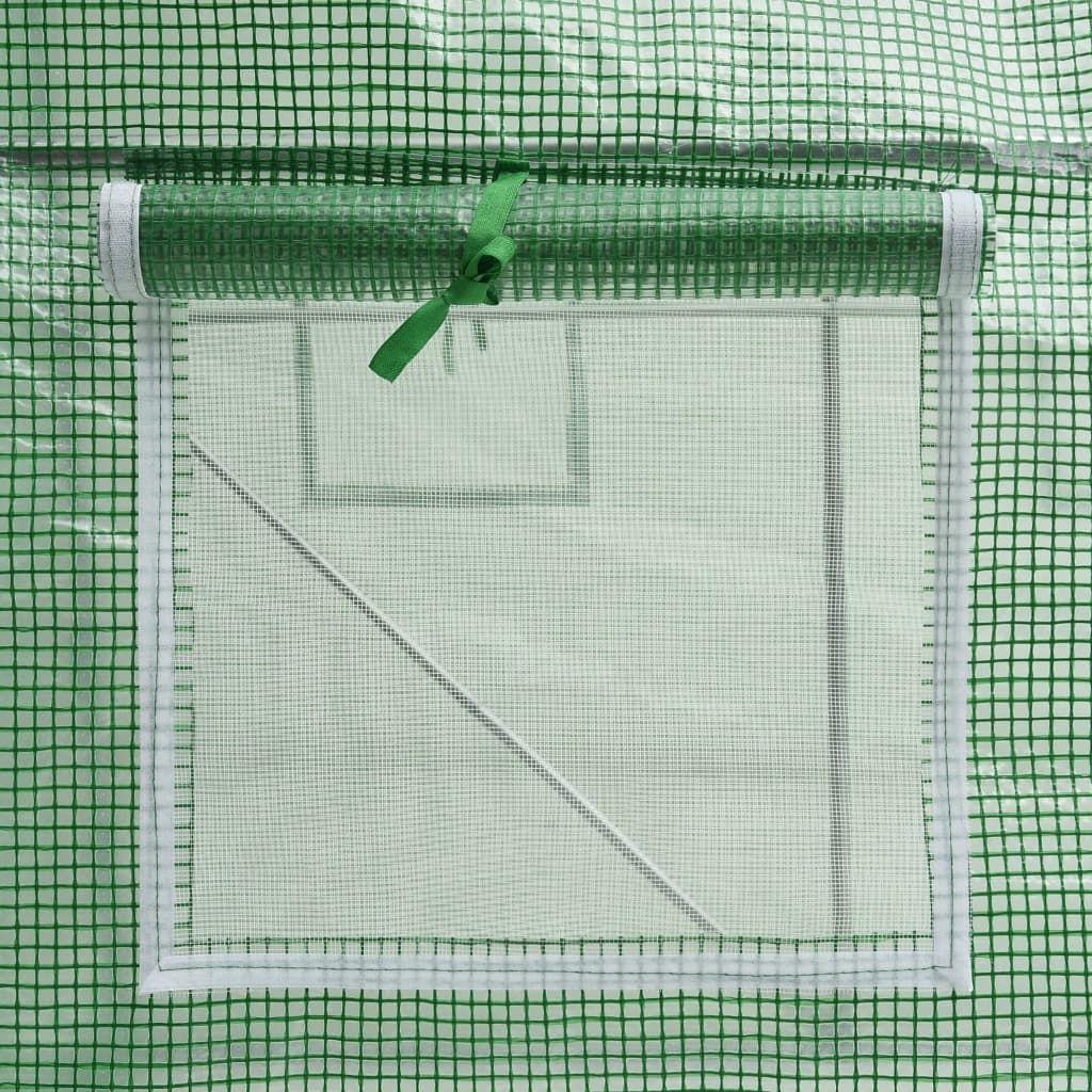 26' x 13' Spacious Greenhouse, PE Mesh Fabric, Galvanized Steel Frame