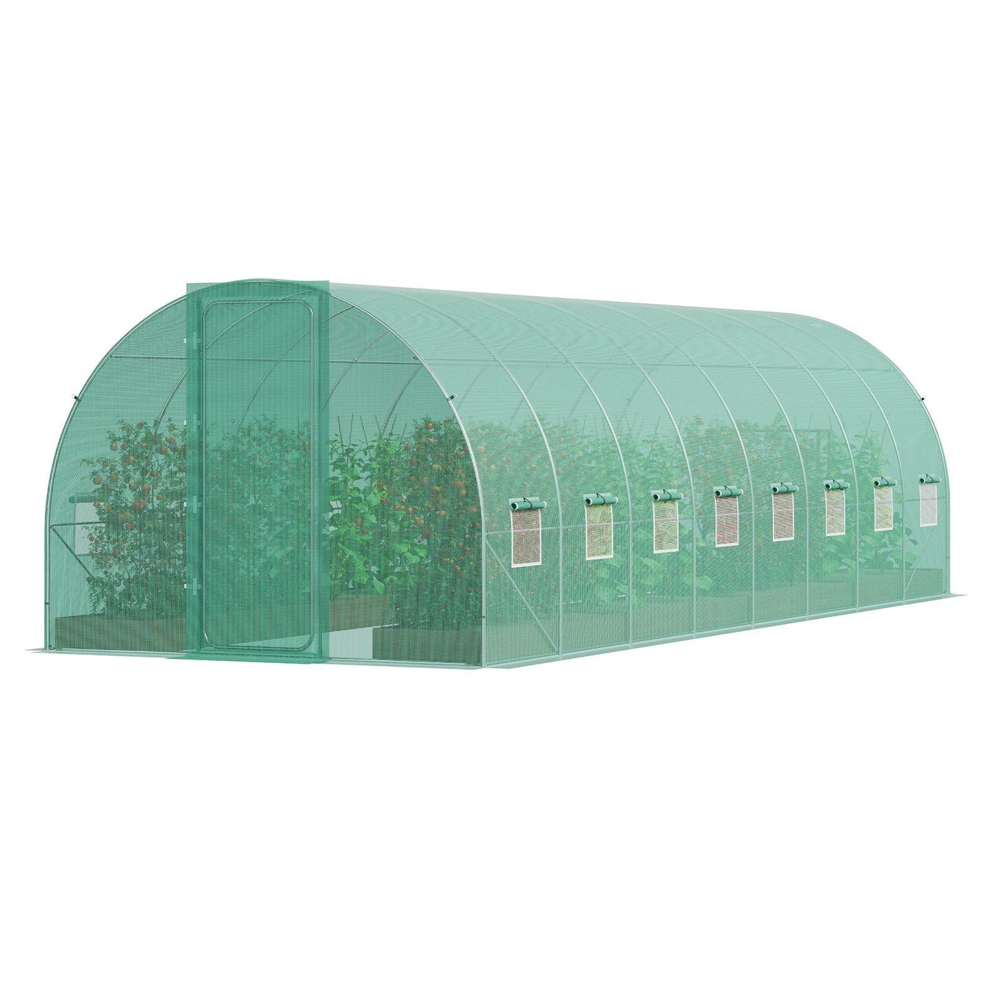 27.5' x 9.5' Tunnel Greenhouse, Heavy-Duty & Weatherproof Design