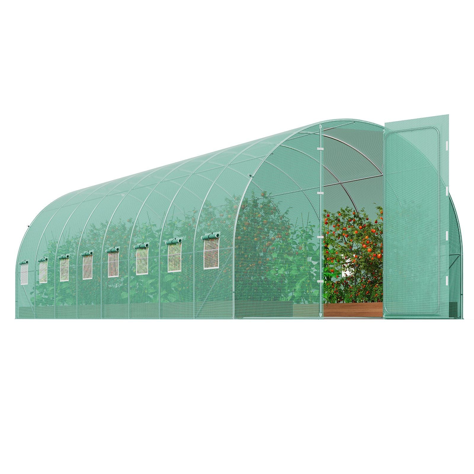 27.5' x 9.5' Tunnel Greenhouse, Heavy-Duty & Weatherproof Design