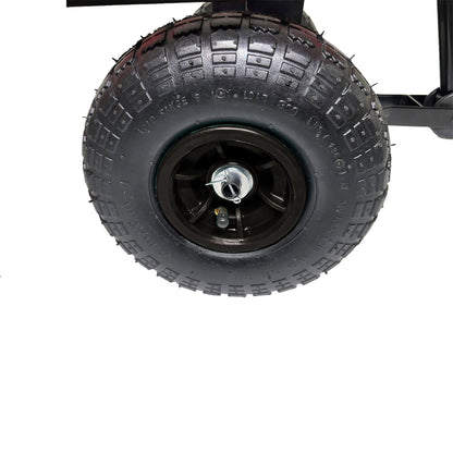 3' x 1.5' 4-Wheel Utility Wagon, 300 lbs Load Capacity, Removable Sides
