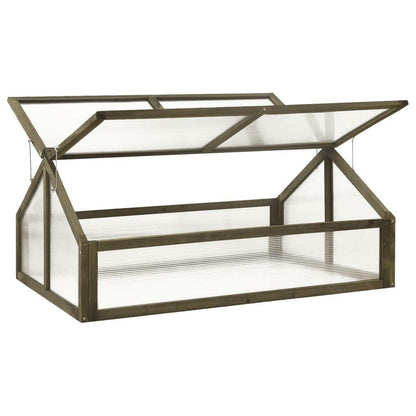 4' x 2.5' Wooden Greenhouse, Weather-Resistant Firwood Frame