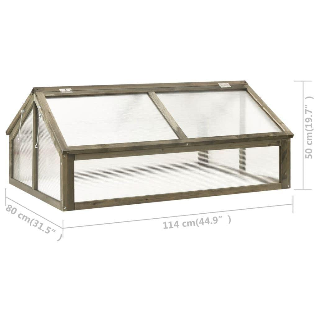 4' x 2.5' Wooden Greenhouse, Weather-Resistant Firwood Frame