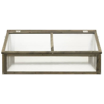 4' x 2.5' Wooden Greenhouse, Weather-Resistant Firwood Frame