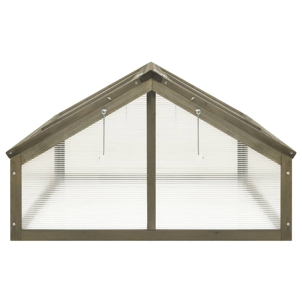 4' x 2.5' Wooden Greenhouse, Weather-Resistant Firwood Frame