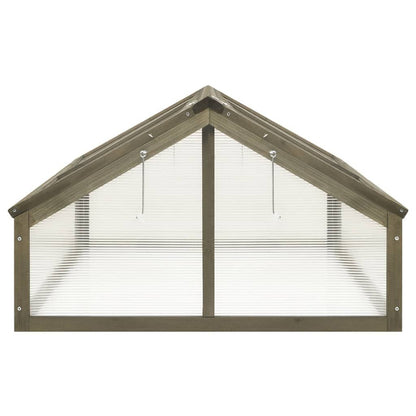 4' x 2.5' Wooden Greenhouse, Weather-Resistant Firwood Frame