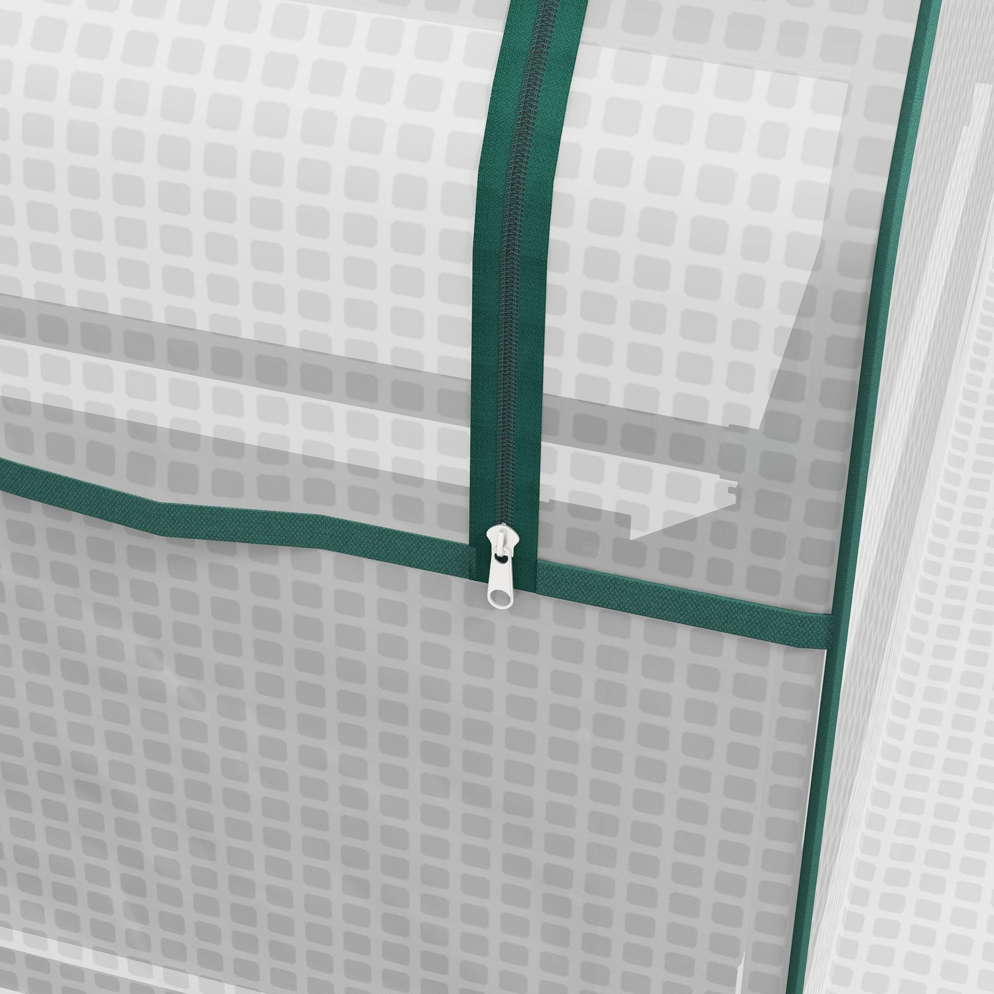 4' x 3' Raised Planter Greenhouse, 2-in-1 Set for Outdoor Gardening