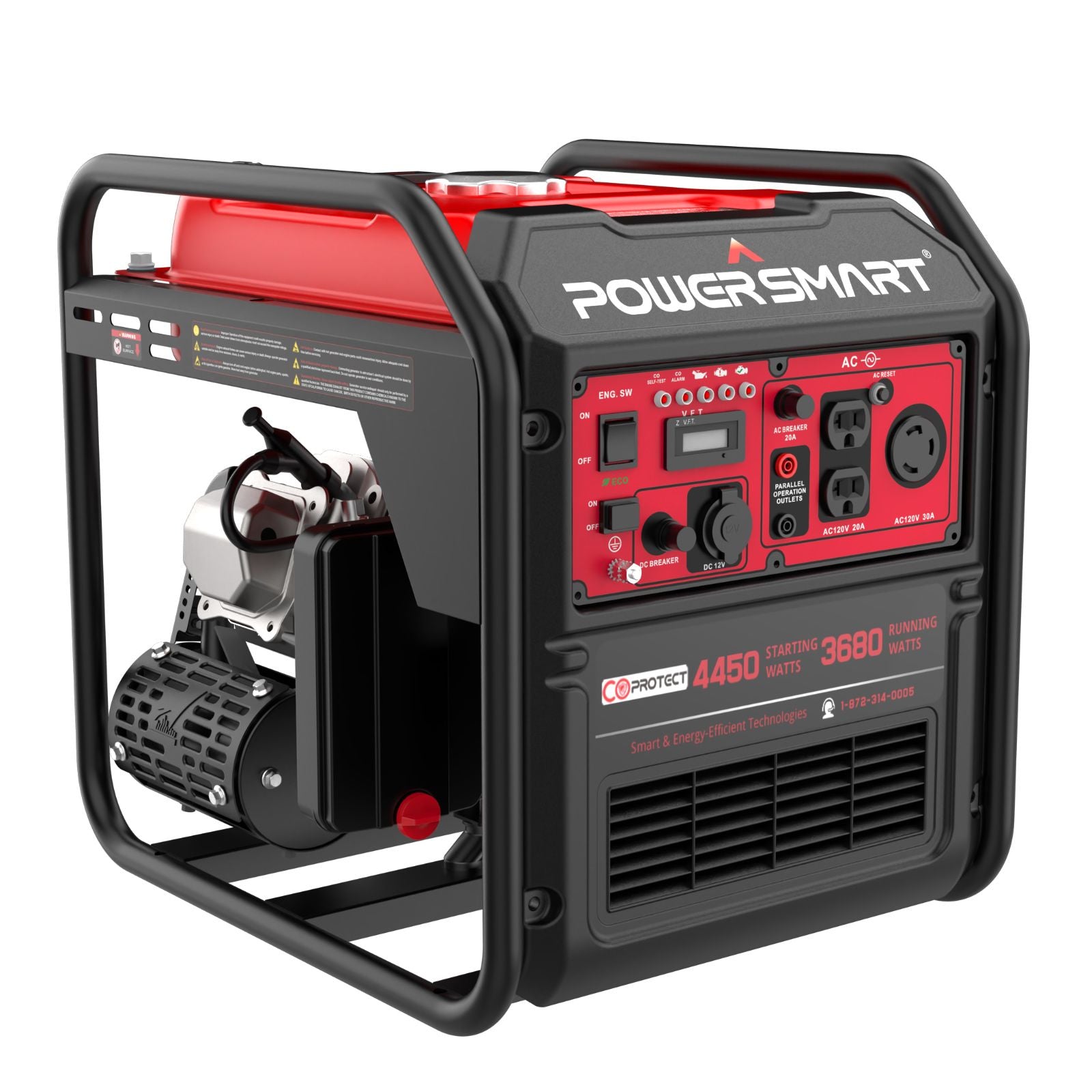 4450W RV-Ready Inverter Generator, CO Detect, EPA Compliant, 4-Stroke, 11-Hour Run Time