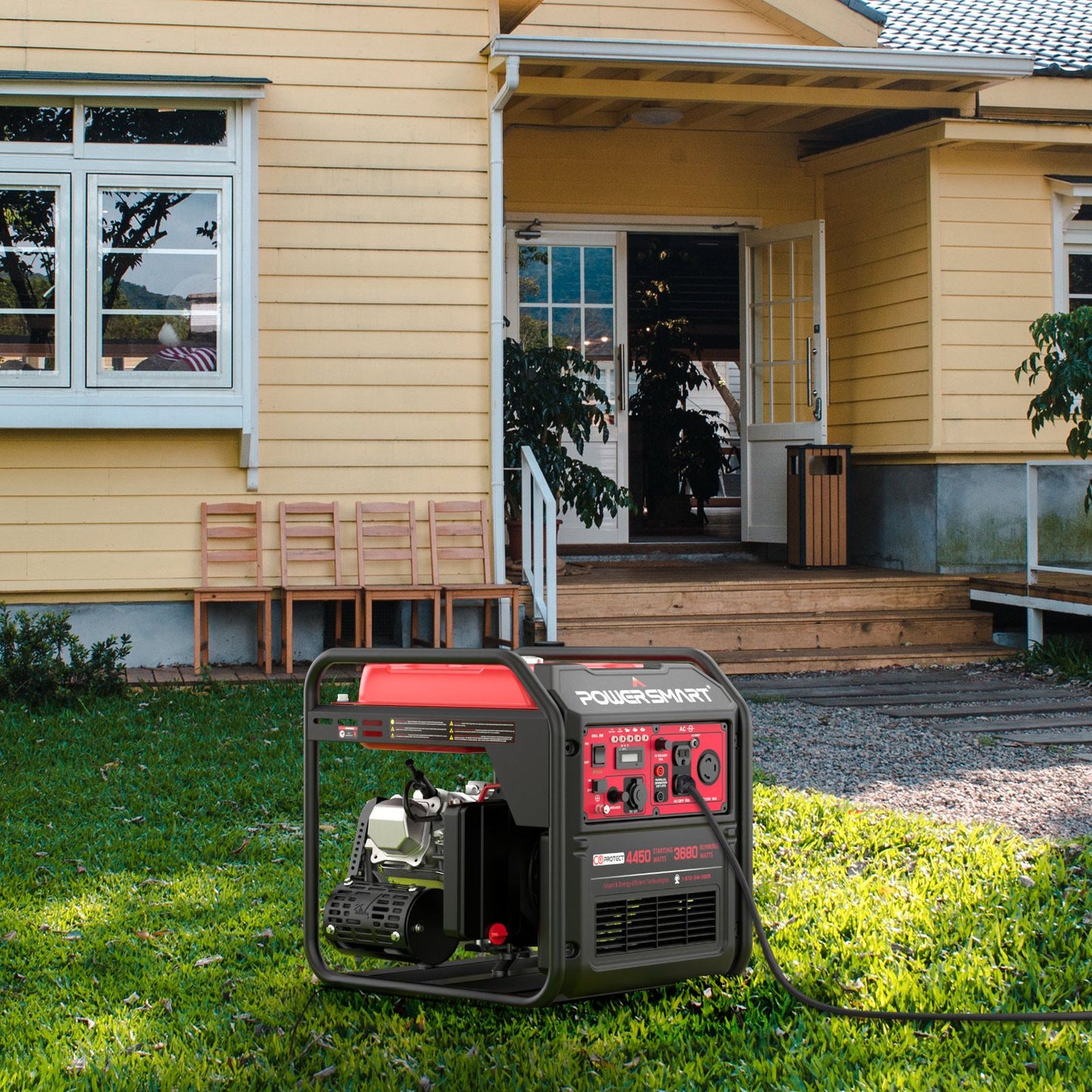 4450W RV-Ready Inverter Generator, CO Detect, EPA Compliant, 4-Stroke, 11-Hour Run Time