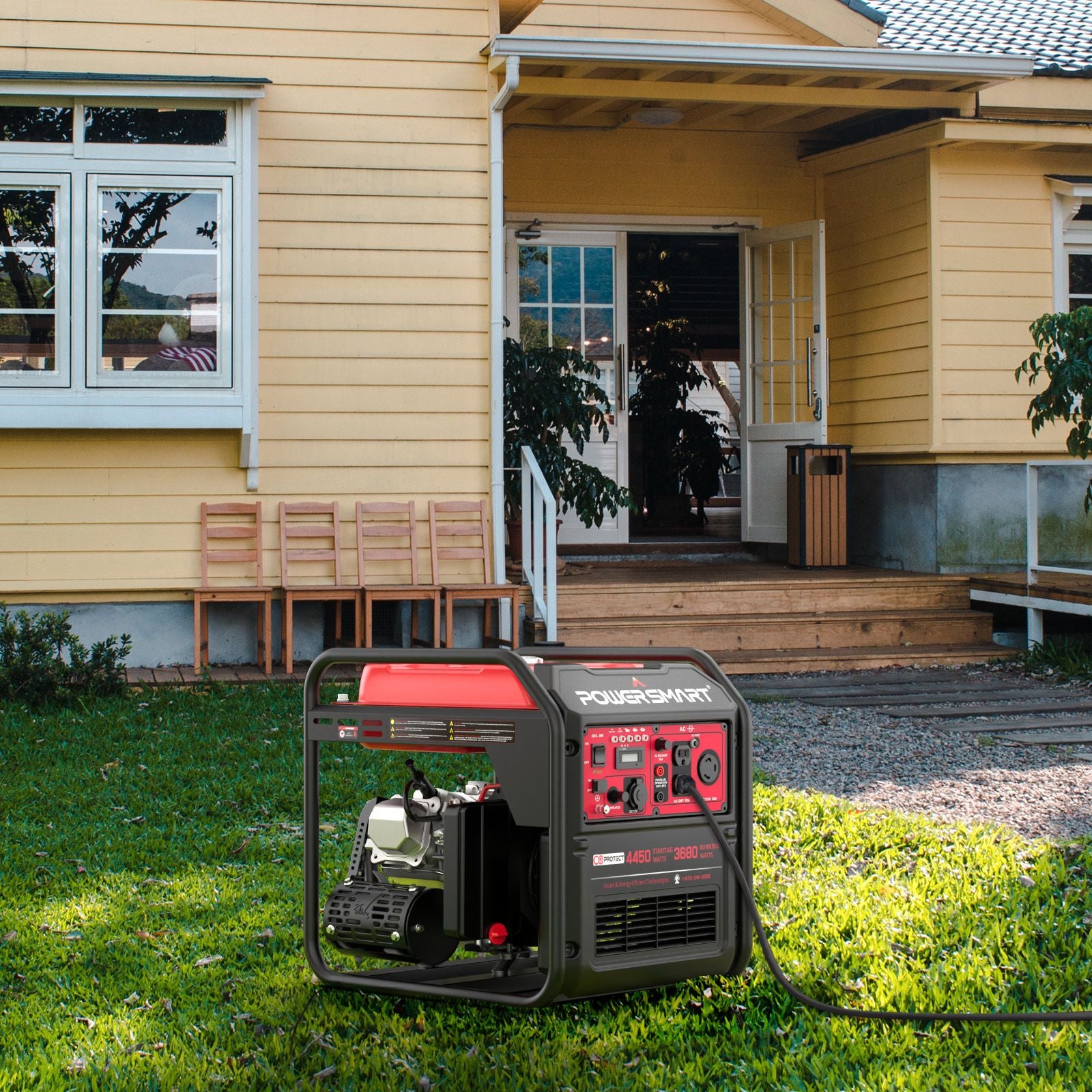 4450W RV-Ready Inverter Generator, CO Detect, EPA Compliant, 4-Stroke, 11-Hour Run Time
