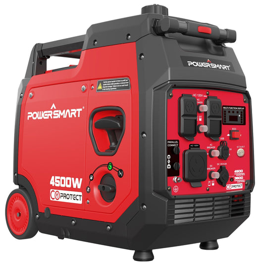 4500W Inverter Generator with CO Detect & Retractable Rod for Outdoor Use PS5045CE,Gas Powered Portable Generator, Low Noise,
