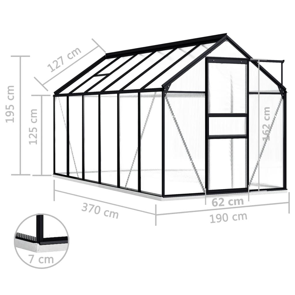 6' x 12' Greenhouse, UV-Resistant & Sturdy Frame, with base frame