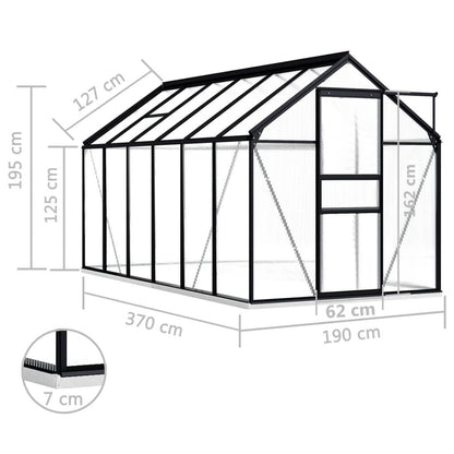 6' x 12' Greenhouse, UV-Resistant & Sturdy Frame, with base frame