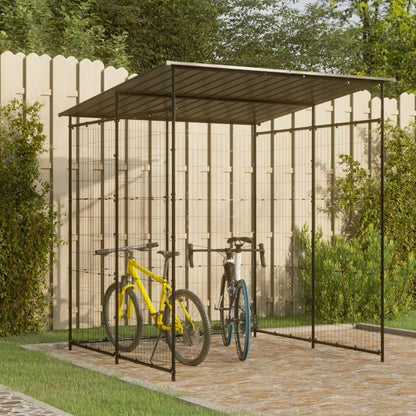 6' x 6' Metal Bike Shelter, Rust-Resistant & Powder-Coated Steel Frame