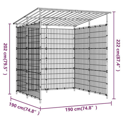 6' x 6' Metal Bike Shelter, Rust-Resistant & Powder-Coated Steel Frame